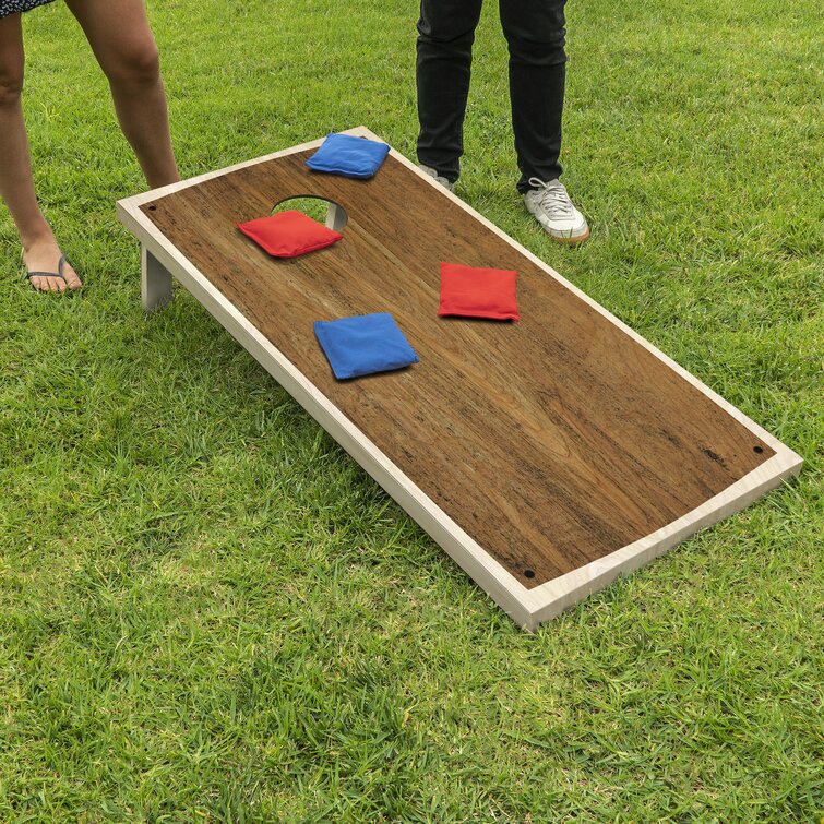 GoSports 4' x 2' Hardwood Design Cornhole Game Set & Reviews | Wayfair